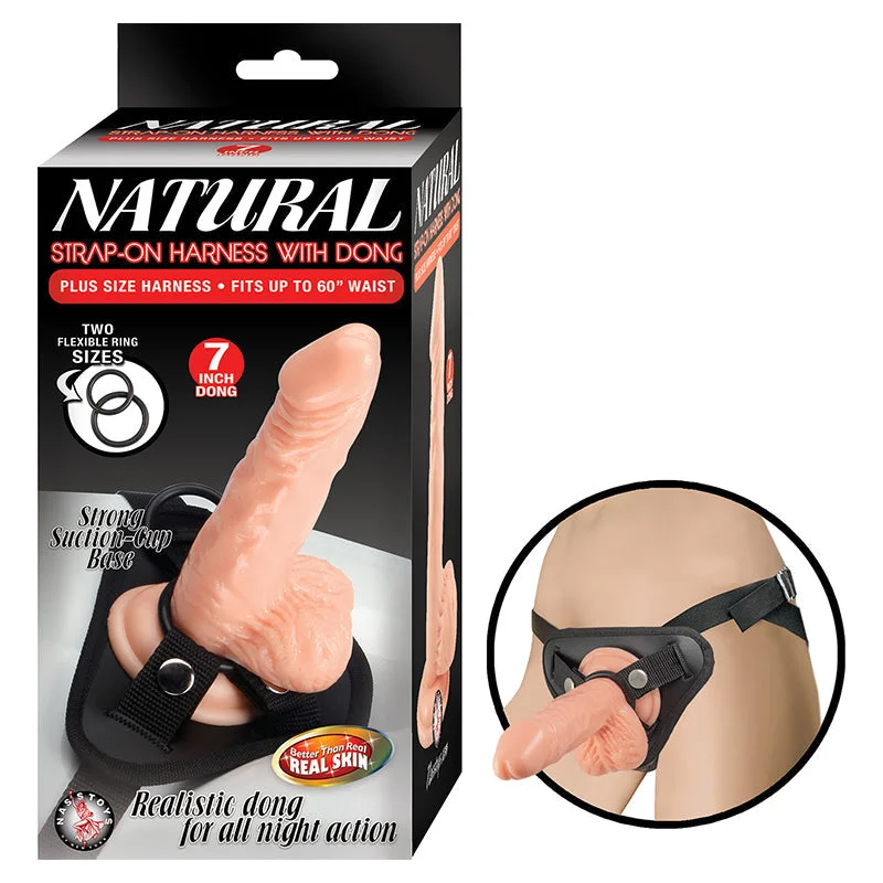 Heavy Masturbator Sleeve-Natural Strap-On Harness With Dong