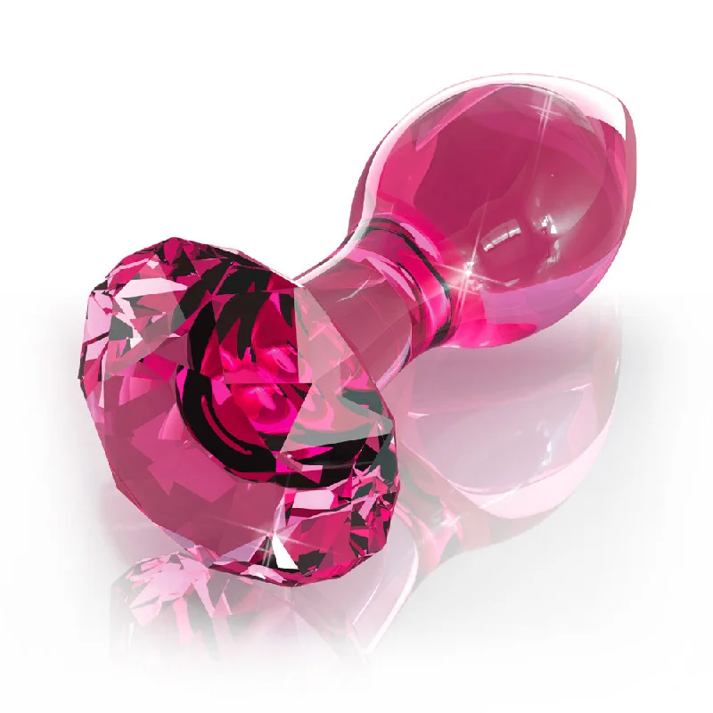 Ultra-Portable Masturbator-Icicles No.79 Pink Crystal Glass Butt Plug