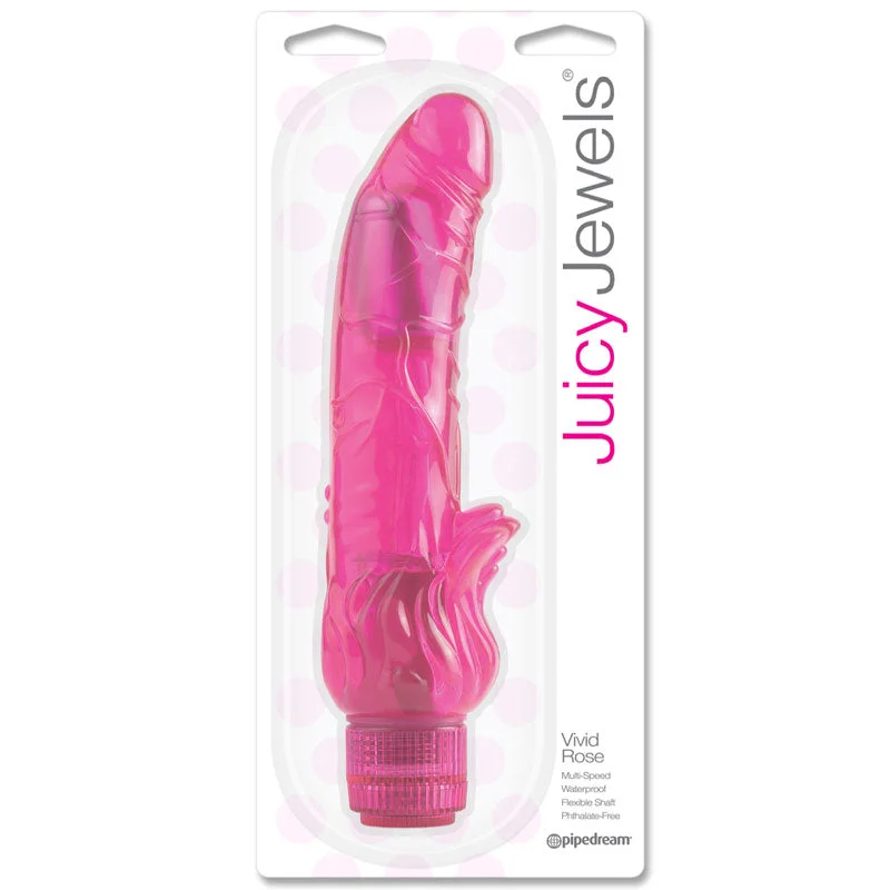 vibrating cock ring for enhanced performance and endurance-Juicy Jewels Vivid Rose