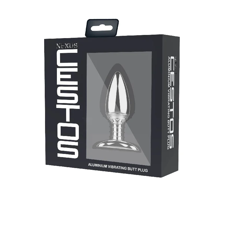 Ultra-Thin Masturbator-Nexus - Cestos Aluminium Remote Control Vibrating Butt Plug (Silver)