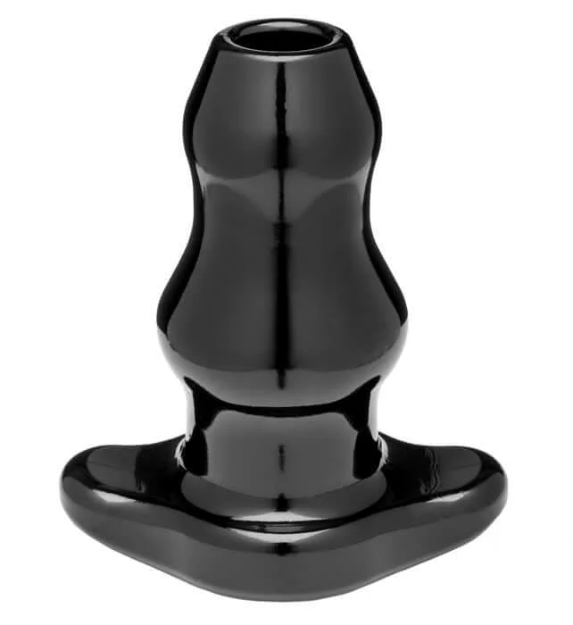 Rechargeable Masturbator Grip-Double Tunnel X Large Plug Black