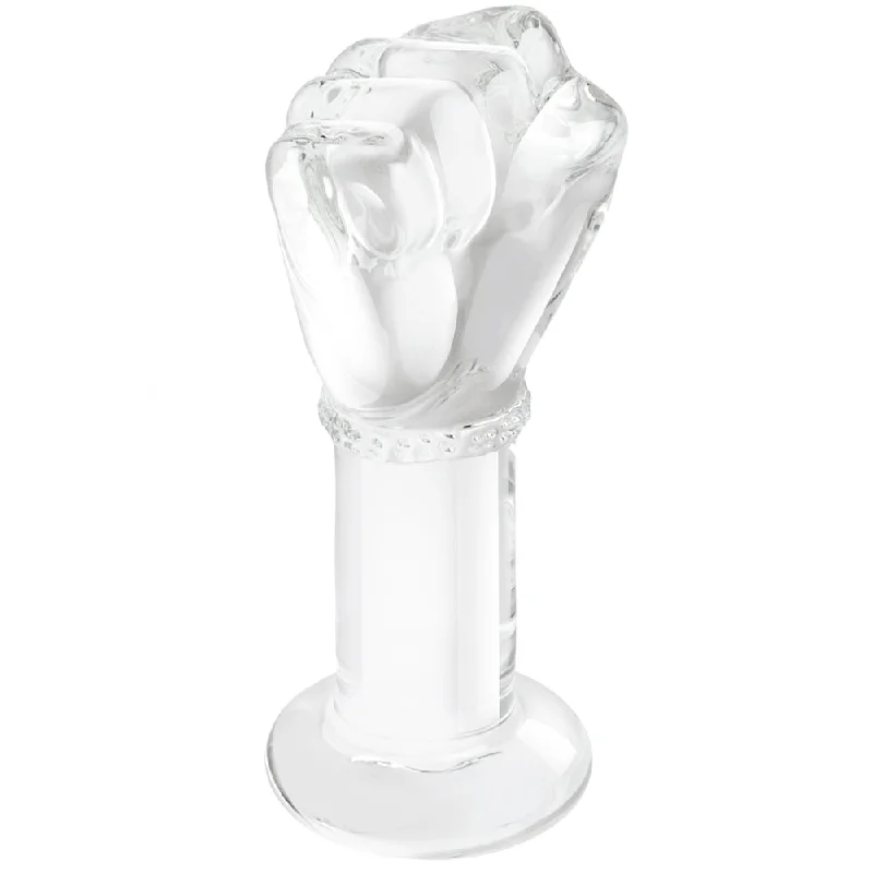 Sleek Masturbator Grip-gläs 5 Inch Glass Fist Butt Plug