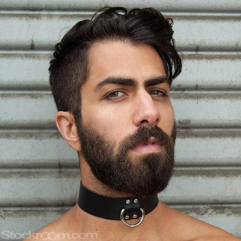 Locking Leather Collar, 1 1/2"