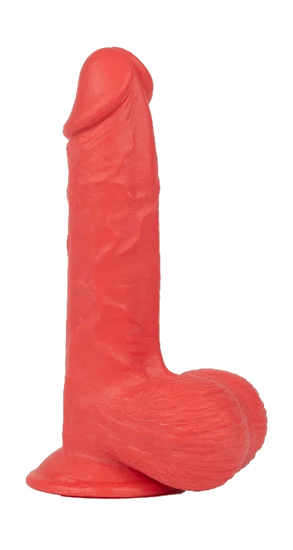 Chemical-resistant dildo-Get Lucky Ms. Ruby 7.5 Inch Dildo - Red