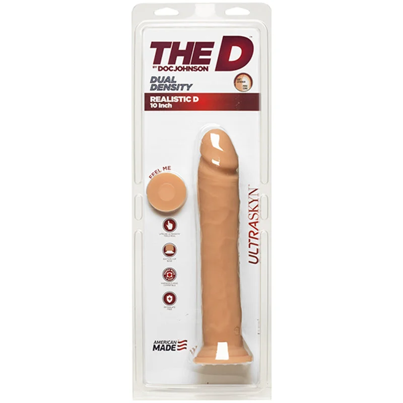 vibrating anal toy for advanced users with strong vibrations-The D Realistic 10in Ultraskyn Vanilla