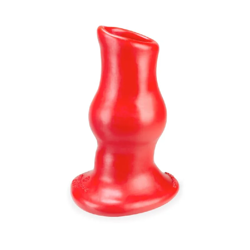 Pocket Masturbator Device-Oxballs Pig Hole Deep-2, Hollow Plug, Large, Red