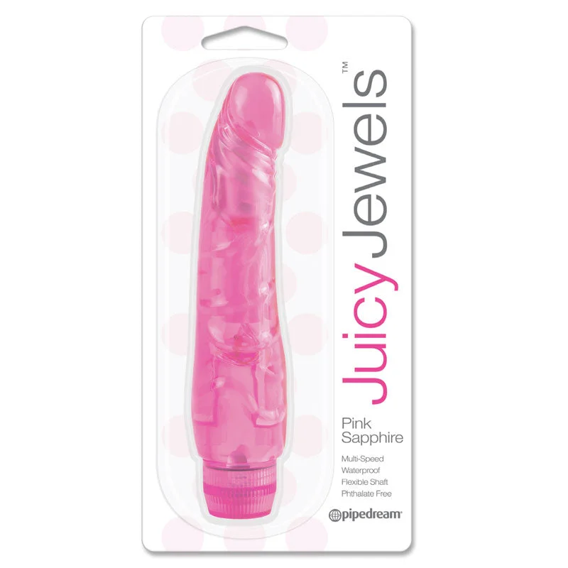 vibrating anal toy for couples with remote-controlled features-Juicy Jewels Pink Sapphire