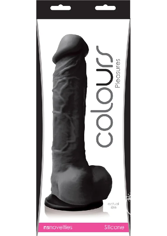 Lubricated Masturbator Pack-Colours Pleasures Dong 8 Black