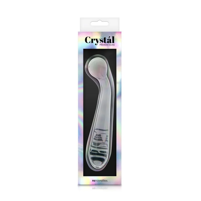 vibrating anal plug with remote control for couples play-Crystal G Spot Wand Clear