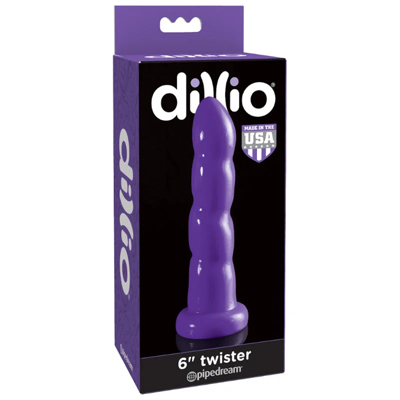 premium prostate massager for men-Dillio Twister 6 Purple