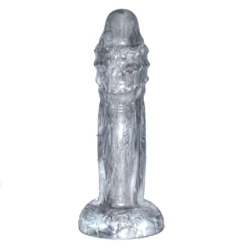 Weatherproof dildo-Silver Masturbation Stick Liquid Silicone Artificial Dildos