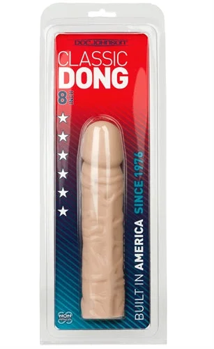 Fast-Response Masturbator-Classic 8 Inch Dong - White