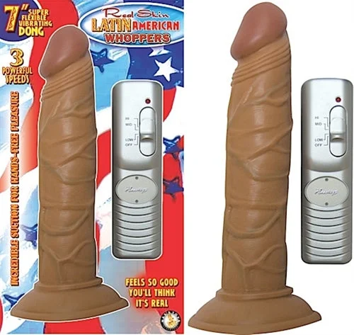 Quick-Setup Masturbator Kit-Latin American Whoppers 7inch Vibrating Dong