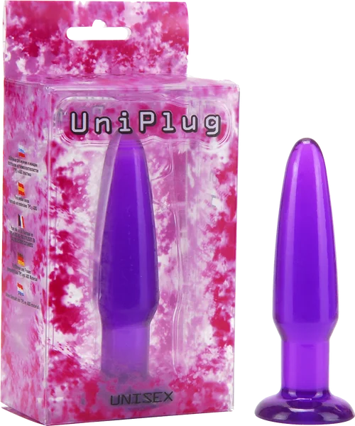 Water-Resistant Masturbator Case-Seven Creations UniPlug Mini Butt Plug with Suction Cup Mount Base