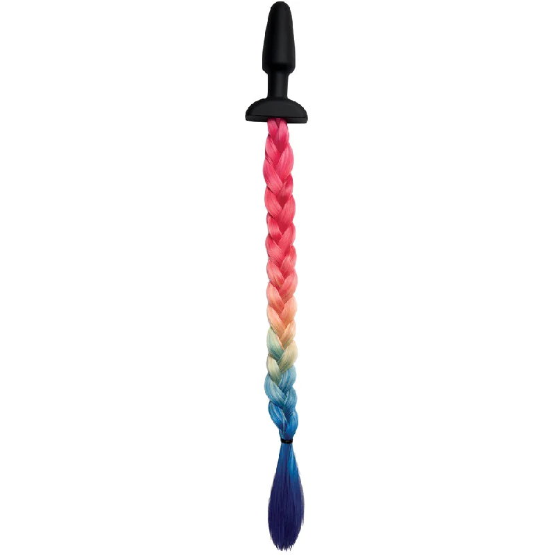 Odor-Proof Masturbator-WhipSmart 3.5 Inch Rainbow Tail Plug