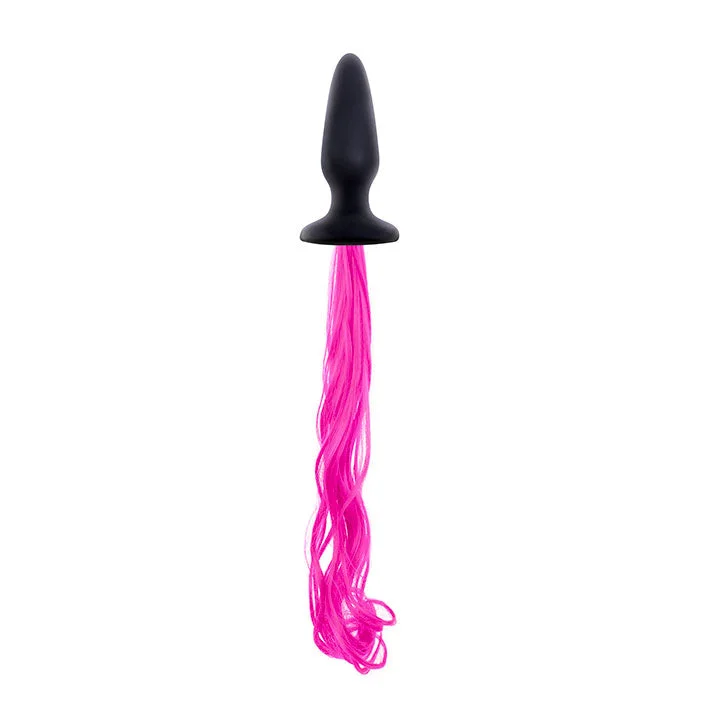 Easy-Pack Masturbator-Unicorn Tails Butt Plug Pink