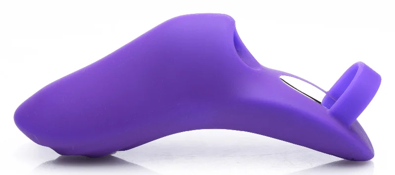 7x Finger Bang Her Pro Silicone Vibrator - Purple