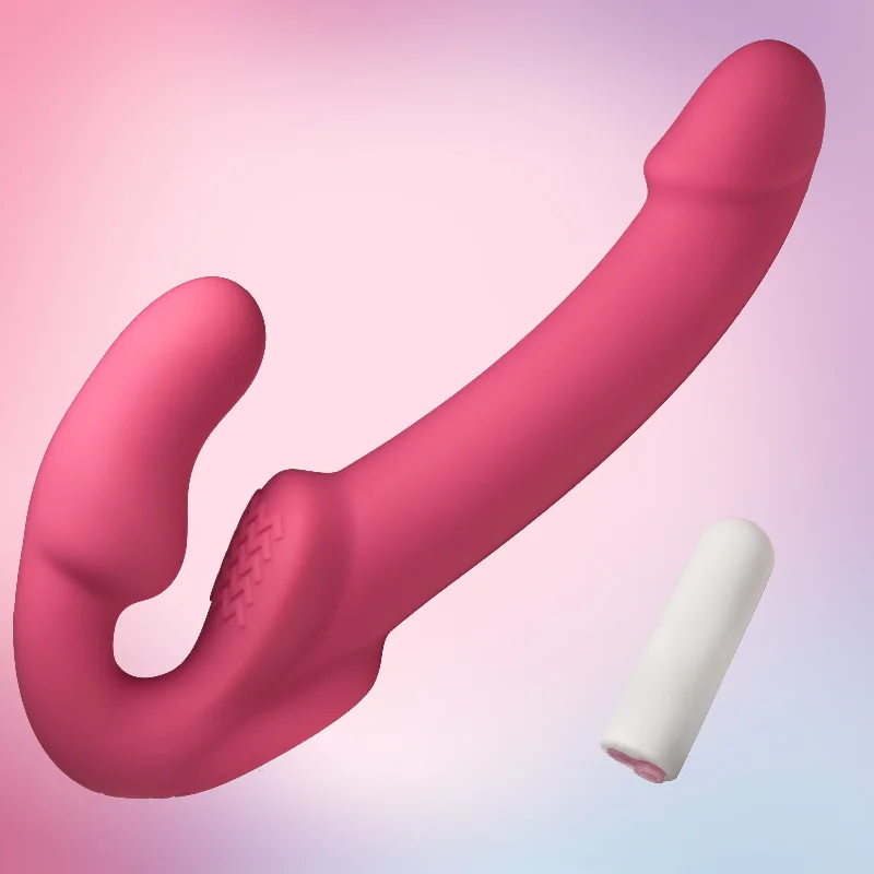 best vibrating dildo for beginners-Candy Crush - Pink Vibrating Strapless Strap-On