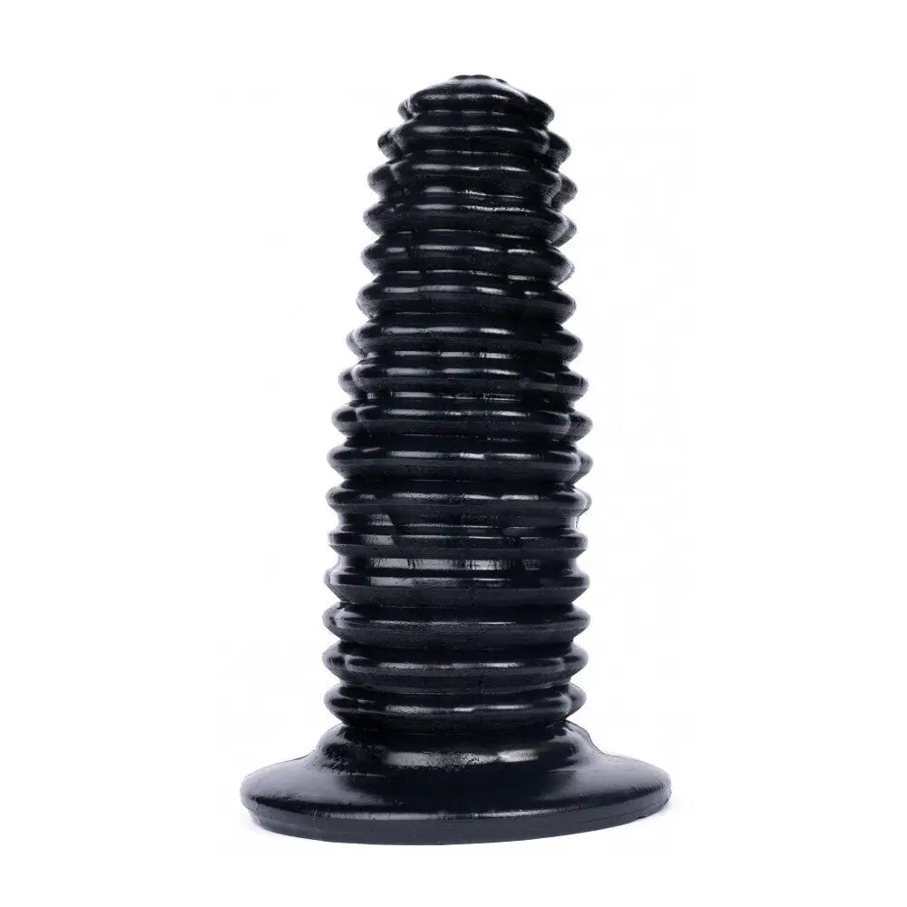 Slider dildo-9.75-inch Vinyl Massive Black Dildo with Suction Cup Base