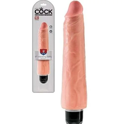 Conductive dildo-King Cock 9inch Vibrating Stiffy